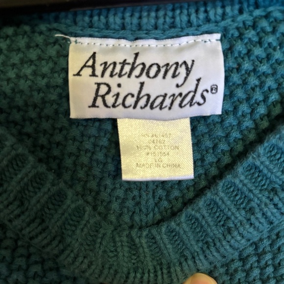 Vintage Anthony Richards Chevron Stripe Knit Sweater Women’s L - Picture 3 of 7